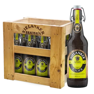 Vielanker Cider mit Vielanker Holzkiste